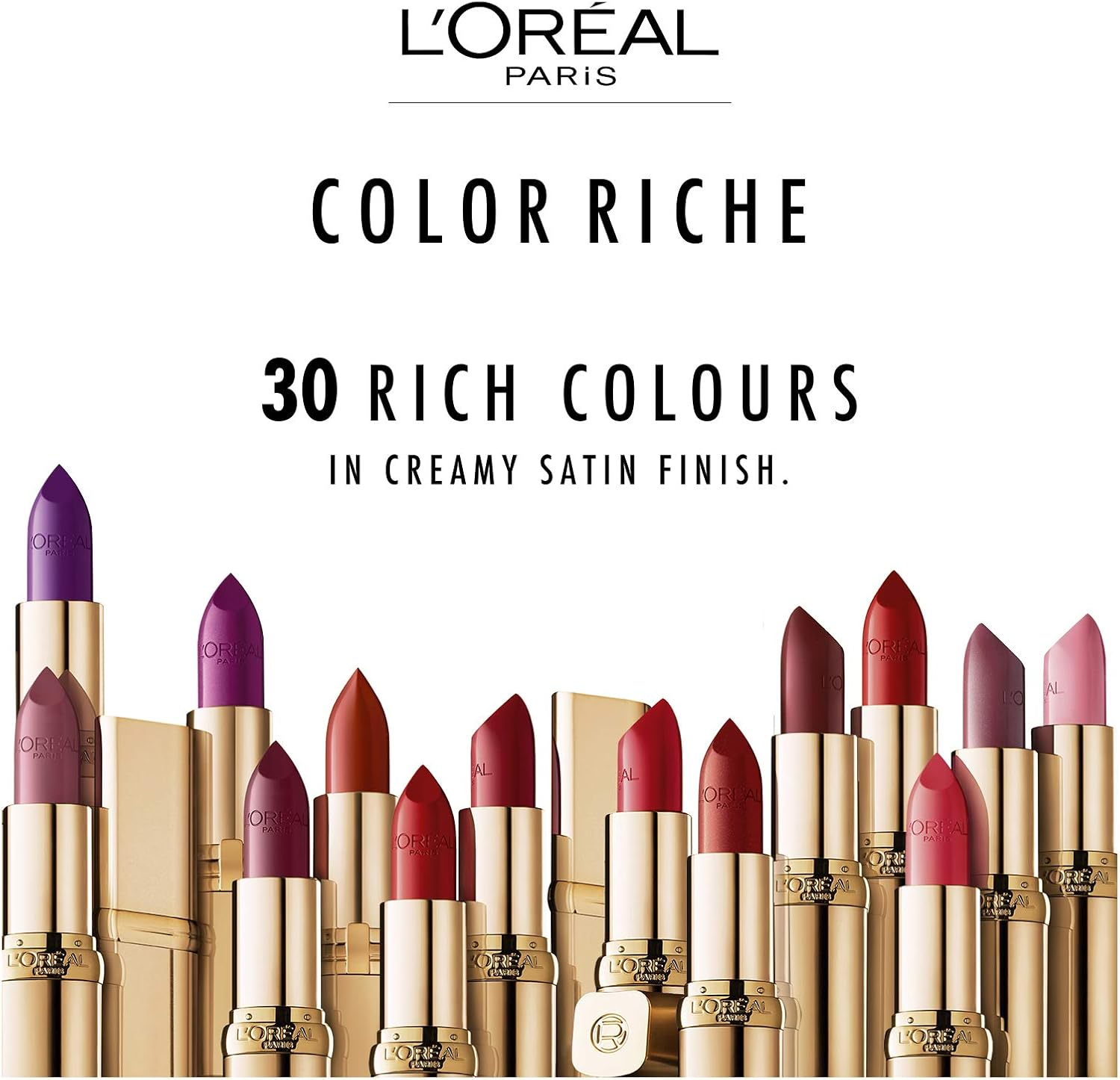 L'Or&eacute;al Paris Color Riche Satin Lipstick with Vitamin E 345 Cristal Cerise image number 2