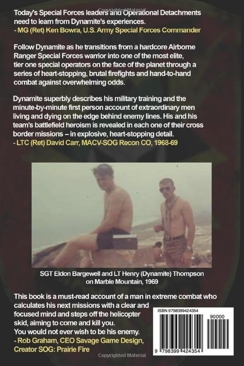 SOG Codename Dynamite: a MACV-SOG 1-0'S Personal Journal