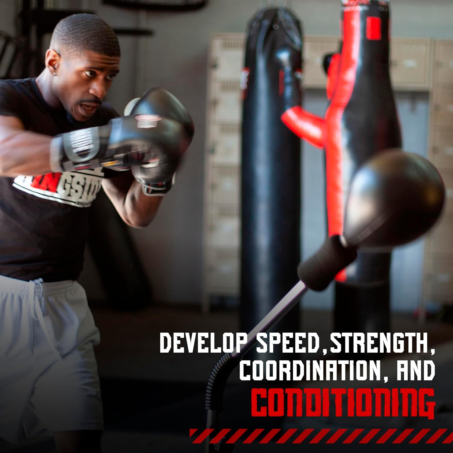 Ringside Cobra Reflex Boxing Punching Bag (New Version), Black image number 4