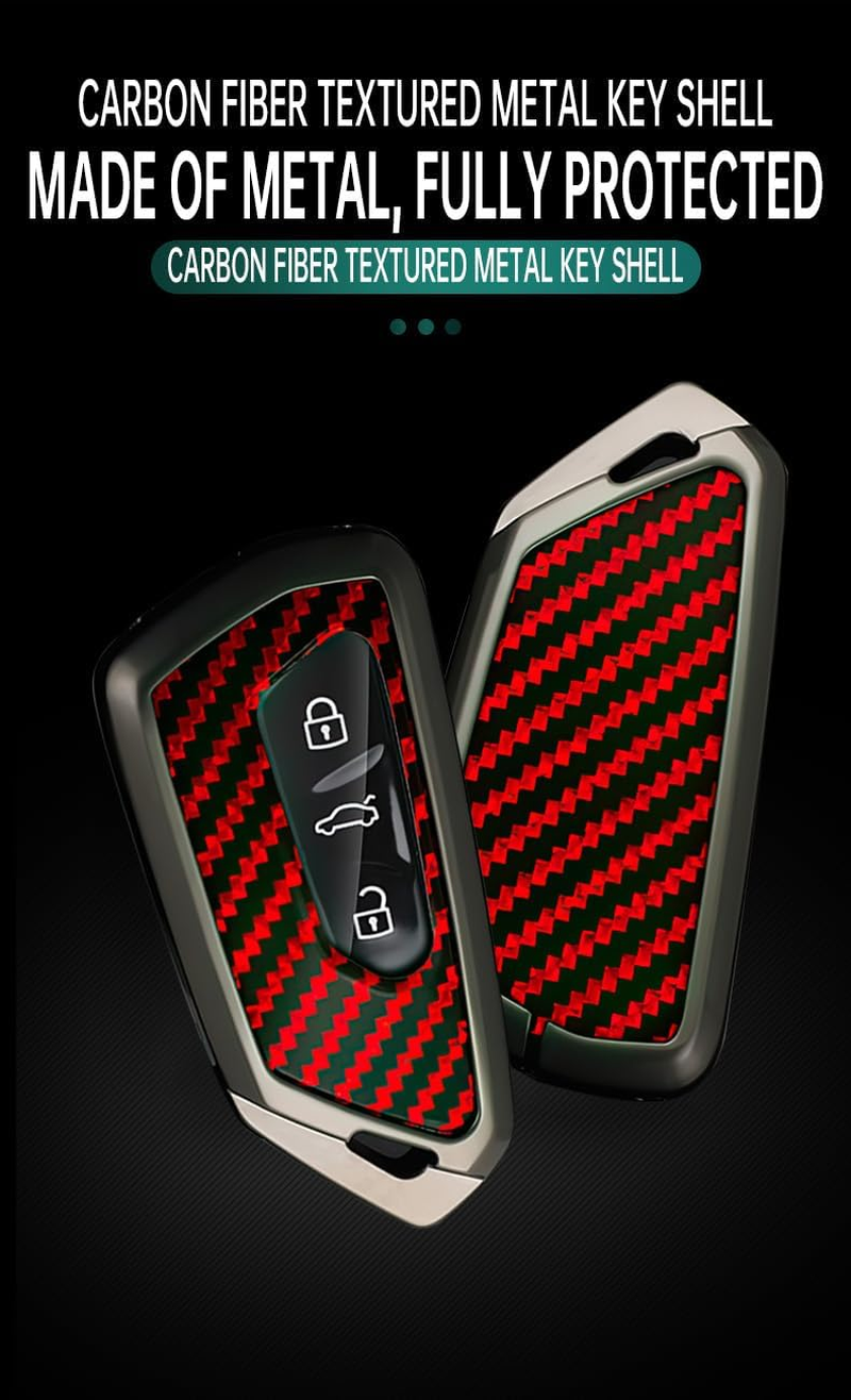 Smart Remote Car Key Fob Case Key with Keychain Fit for VW VOLKSWAGEN Golf MK8 ID.3 ID.4 Fit for Seat Leon Ateca Tarraco Cupra Formentor Skoda Octavia Keyring Protective Key Case Cover image number 6