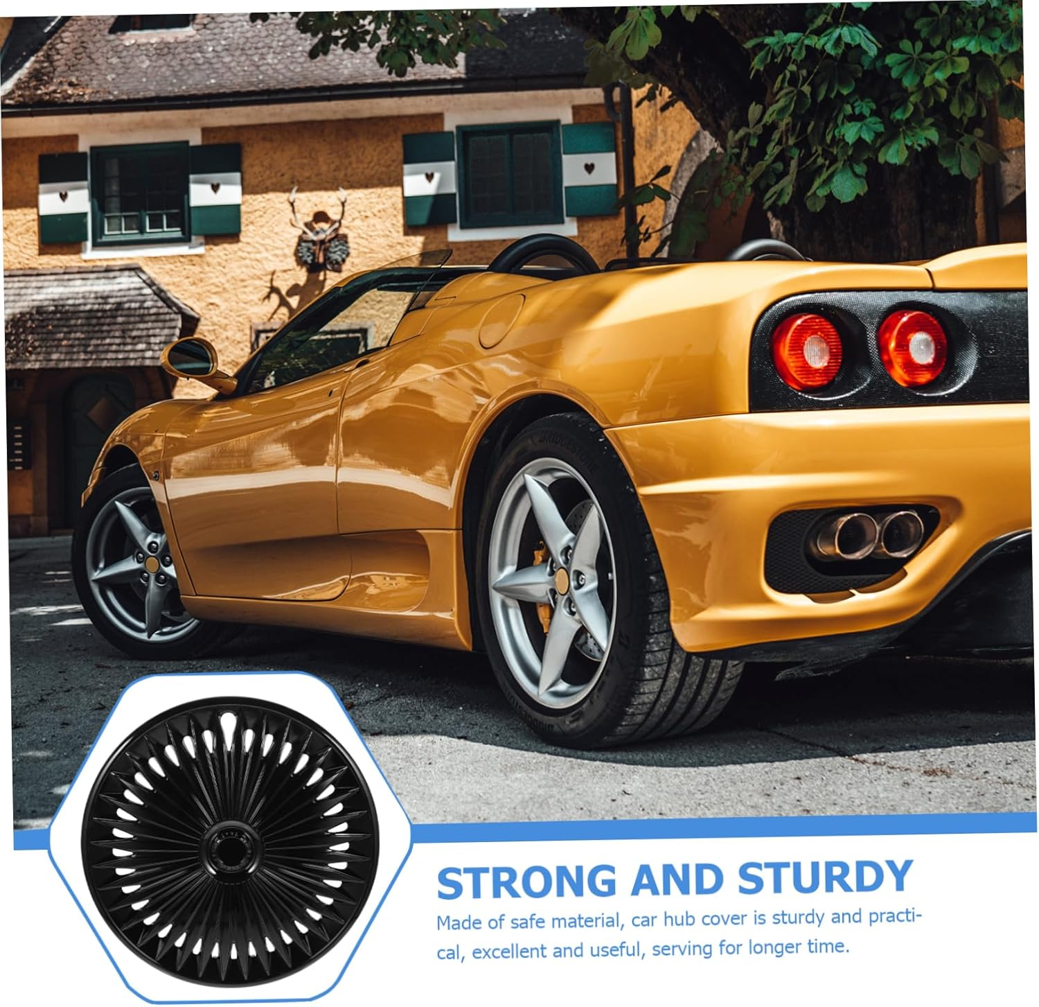 MOLUCKFU Automotive Wheel Hub Cover 15In Universal Fitment Decorative for Car Vehicle Auto image number 6