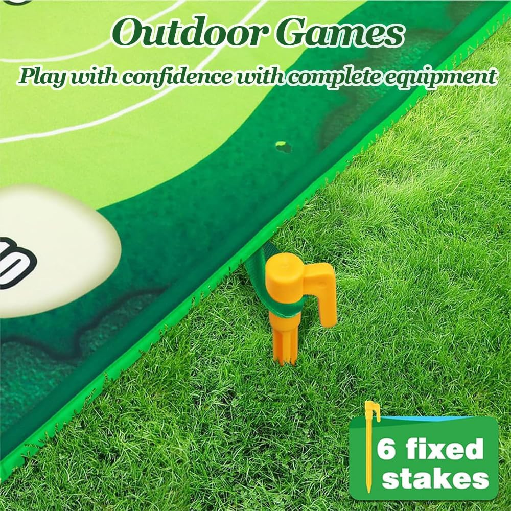 Golf Chipping Game Mat Set, Golf Chipping Practice Mat with Golf Ball, 47" X 70" (120Cm X 180Cm) Golf Game Outdoor Indoor Hitting Mat for Home Backyard Playground (No Clubs) image number 4