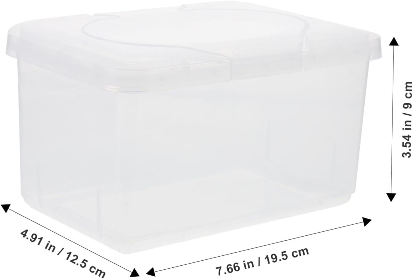 HOMOBABE Portable Refillable Wipe Container with Dustproof Lid Lightweight Plastic Wipes Dispenser Box for Travel and Home Use Compact Storage Case image number 2