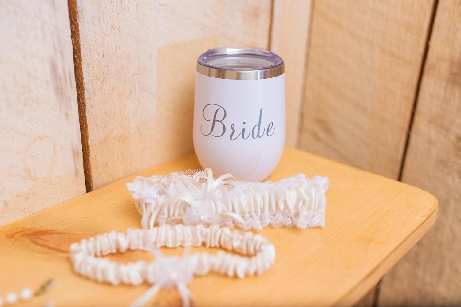 Lace Wedding Garters for Bride Pearl Stretch Prom Garter, Women Wedding Bridal Legs Garter Set