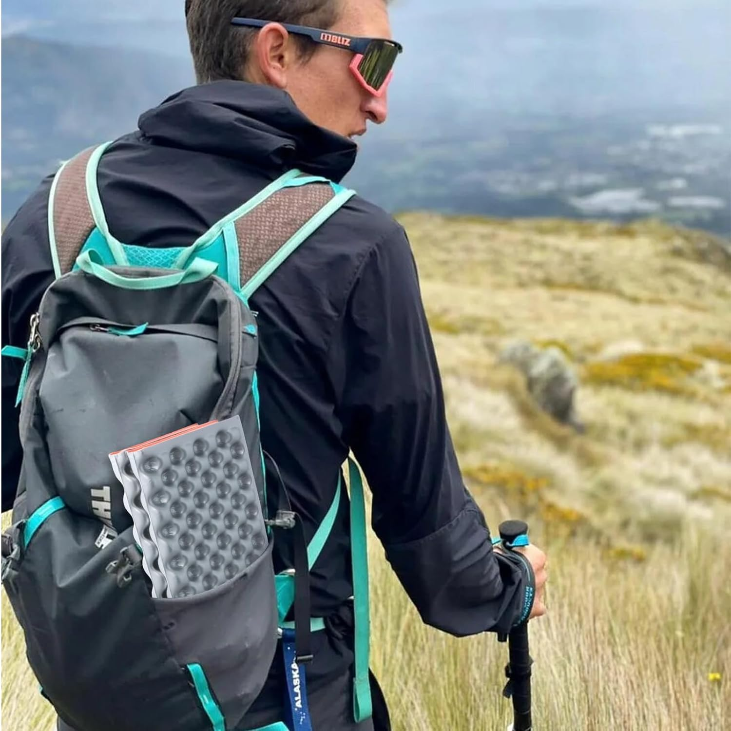 2PCS Folding Foam Mat Camping, Outdoor Foam Cushion, Waterproof Sitting Pad, Ultralight Hiking Sit Mat, Moisture-Proof Folding Seat Mat, Portable Foam Cushion for Camping Fishing Outdoor image number 5