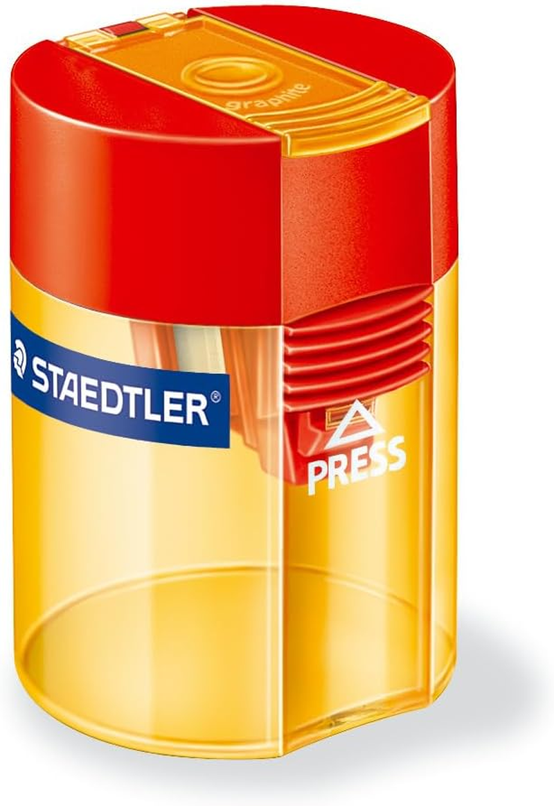 Staedtler Single Hole Tub Sharpener, Multicolour (Pack of 10) image number 2