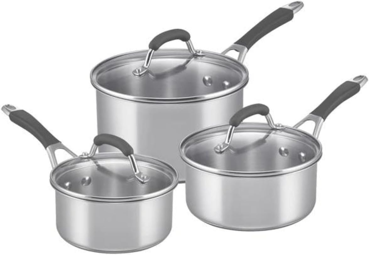 RACO Reliance 3 Piece Stainless Steel Saucepan Set - Induction Cookware with Tempered Glass Lids, Dishwasher & Oven Safe - 16Cm, 18Cm, 20Cm Pans with Heat Resistant Handles image number 6