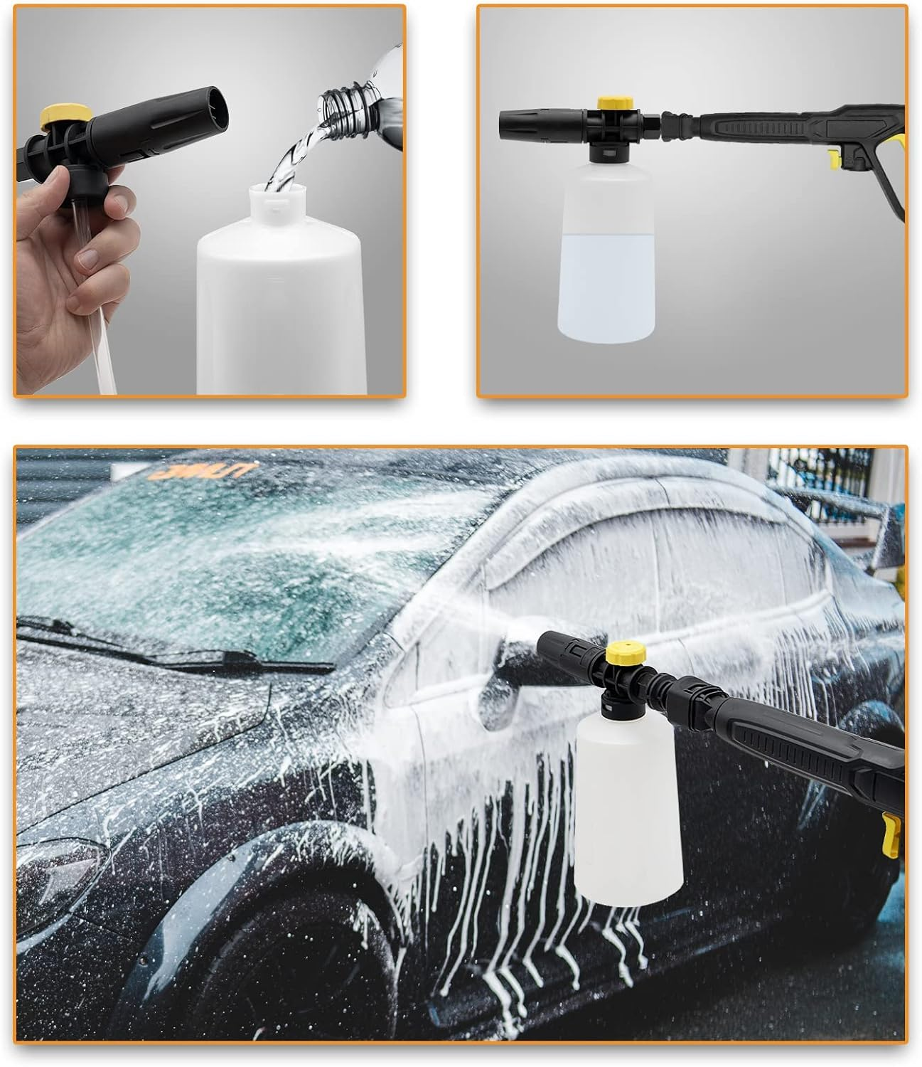 Fai Top Quick Connect Trigger Gun Kit for Replacing Karcher Electric Pressure Washers 2100 PSI Fit for Karcher K2 K3 K4 K5 K7 Hose Quick Release System image number 1