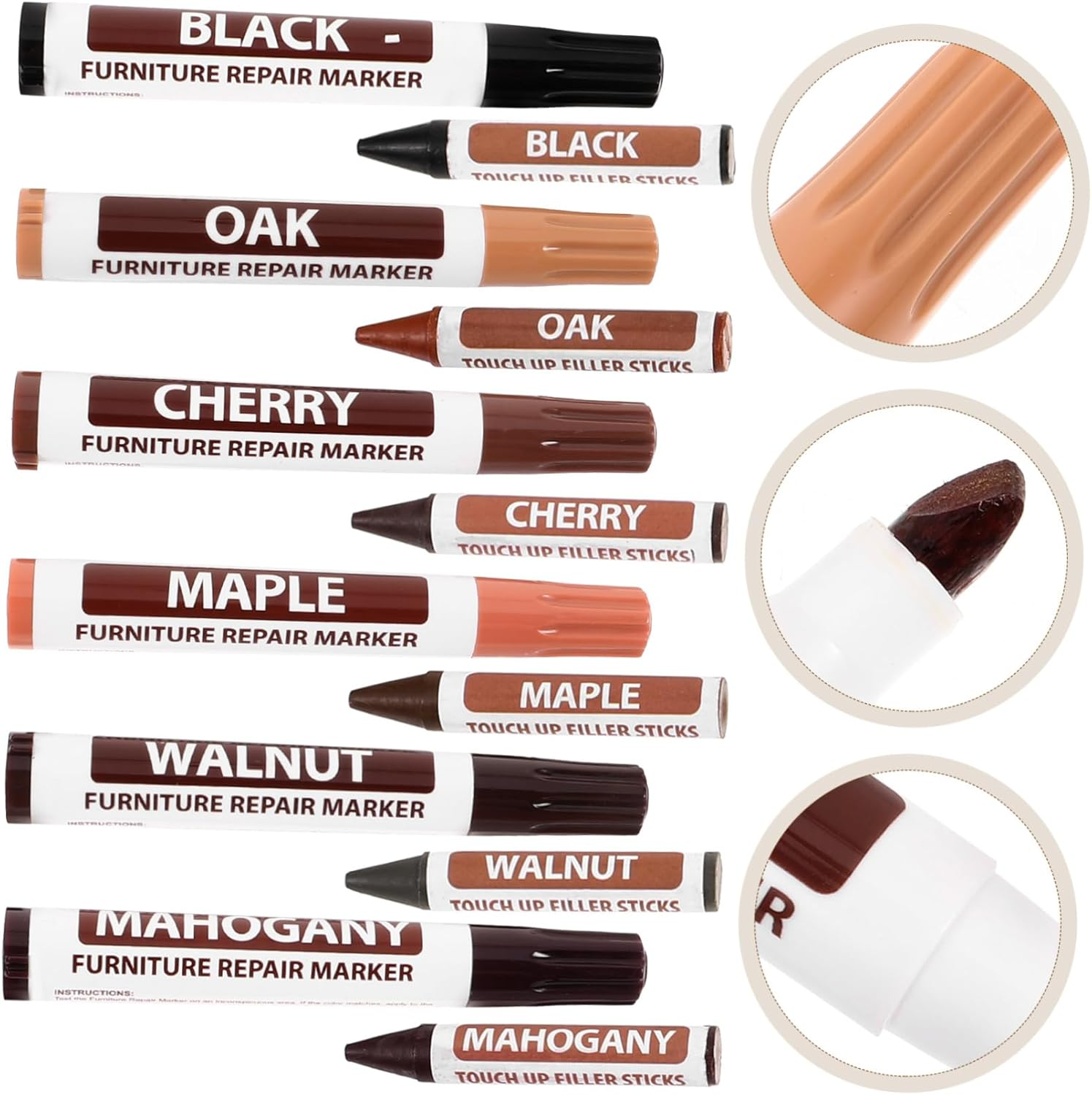 Wood Furniture Touch-Up Markers Pen for Scratch Repair Floorboard Home Supplies image number 1