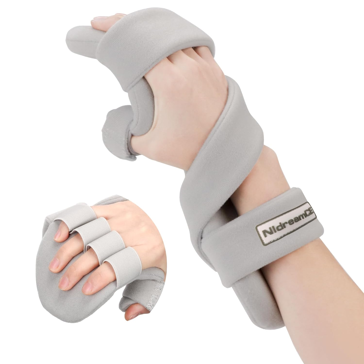 Resting Hand Splints for Straightening Fingers,Carpal Tunnel Wrist Brace Night Immobilizer with Finger Separators for Stroke Rehabilitation,Muscle Atrophy, Dupuytren'S Contractures（Right） image number 6