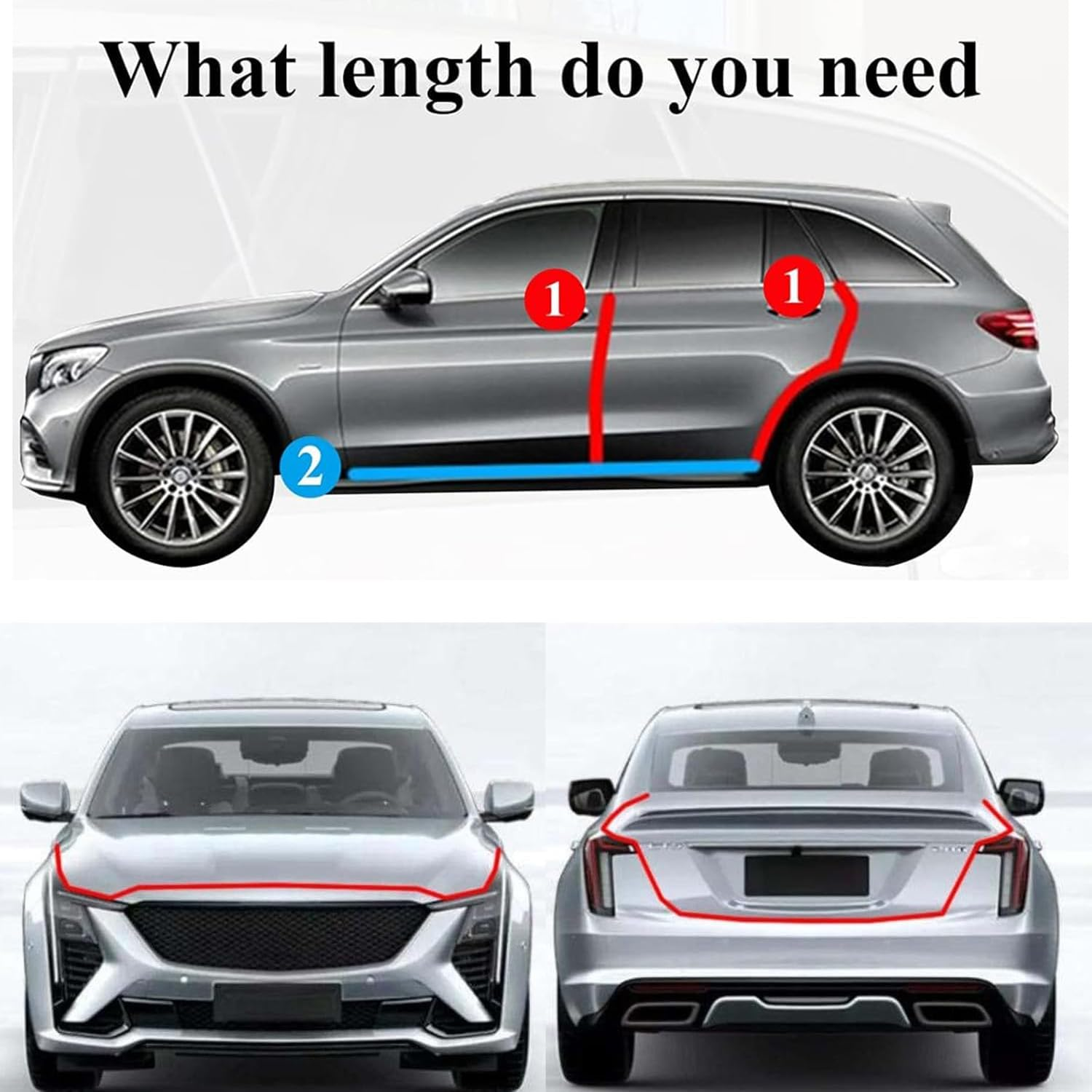 Kaoruo 10M Car Door Edge Guards &ndash; U-Shape Automotive Door Entry Trim Protector for Car Door Edge Protection, Universal Fit for Most Vehicles image number 3