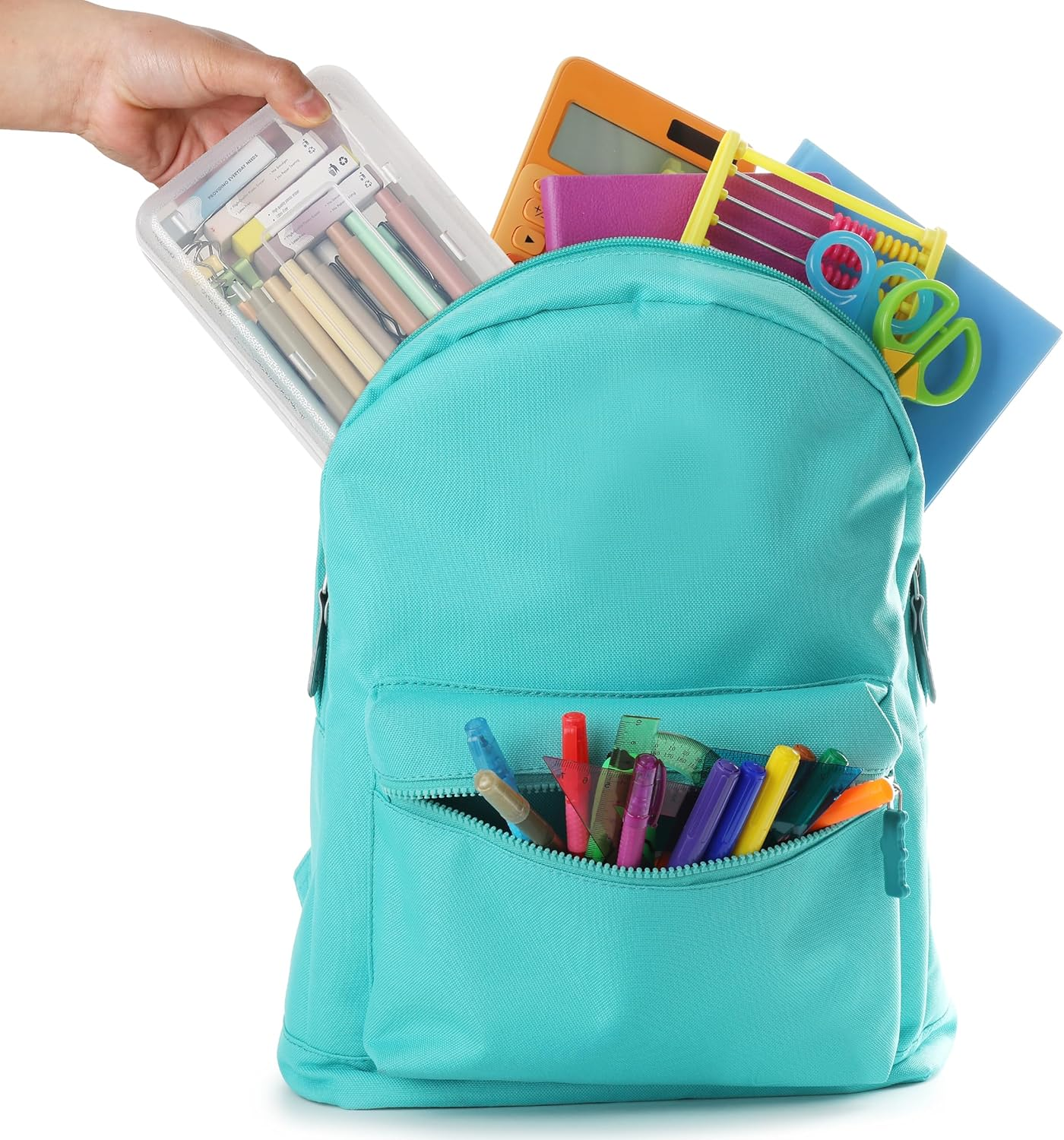 Mr. Pen- Plastic Pencil Box Case, 2 Pack, Clear, Crayon Box, Clear Pencil Case for Kids,