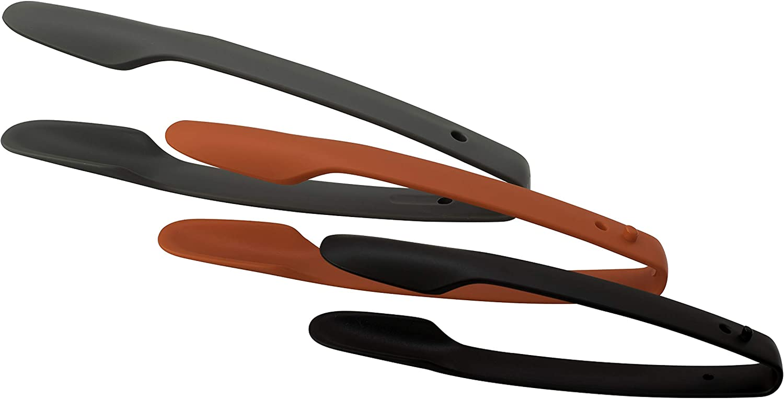 Avanti Nesting Tongs 3-Pieces Set, Grey/Red/Black