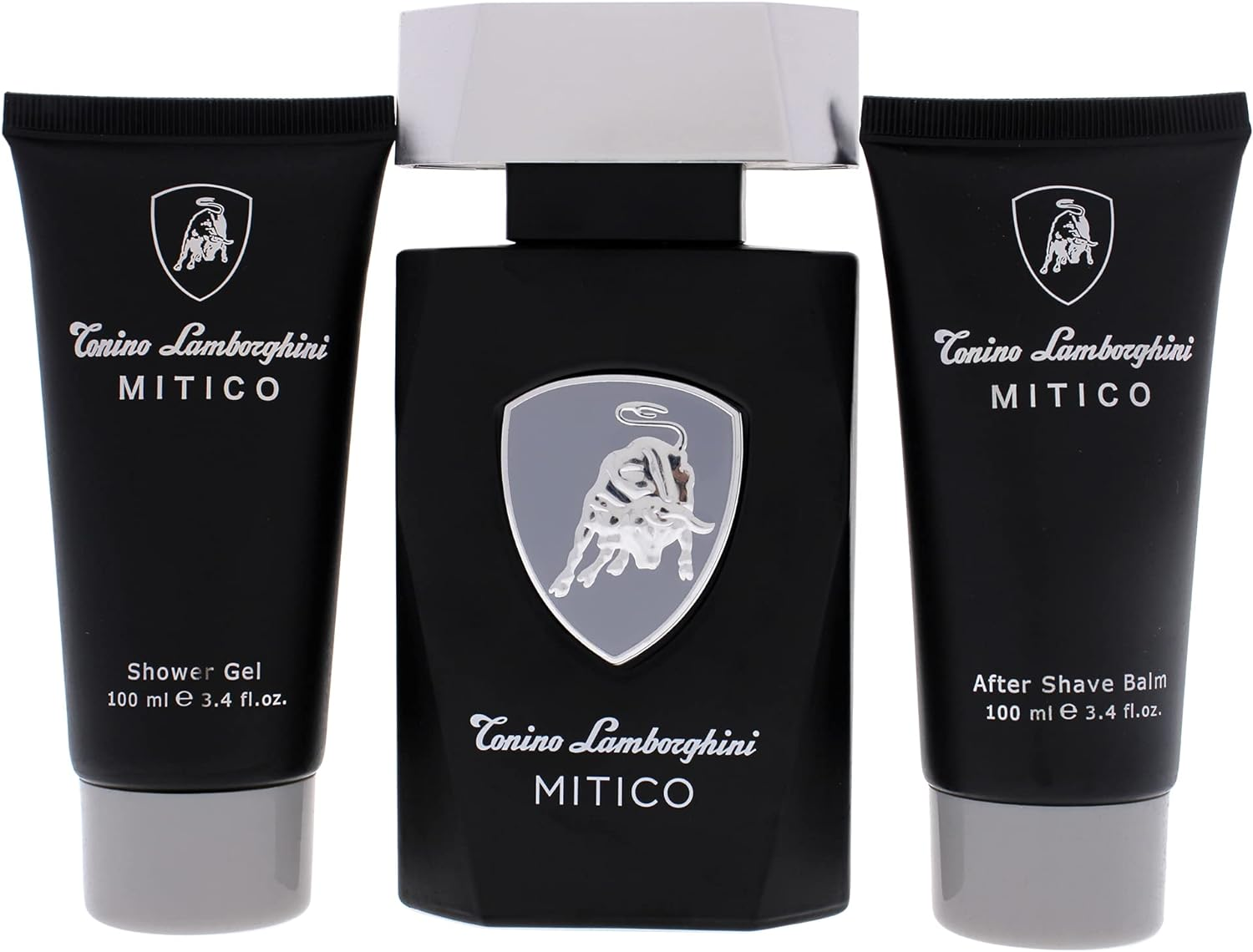 Lamborghini Mitico Eau De Toilette 3 Piece Gift Set for Men