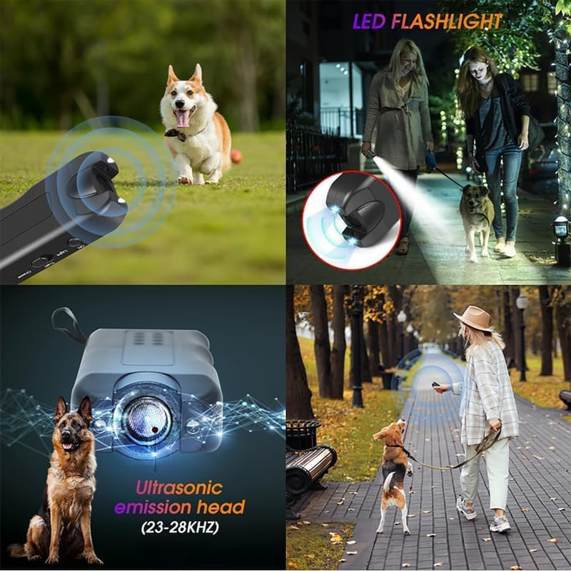 Ultrasonic Dog Repeller, 2024 Upgrade anti Barking Devices Super Ultrasonic Dog Chaser Dog Bark Deterrent Device Bark Box Sonic Barking Deterrent Devices for Indoor Outdoor Use (2 PCS) image number 3