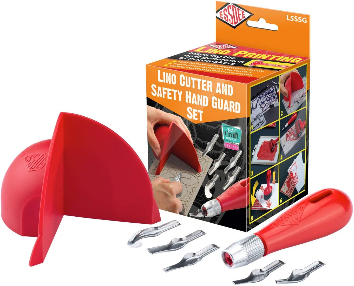 Essdee Lino Cutter and Safety Hand Guard Set image number 1