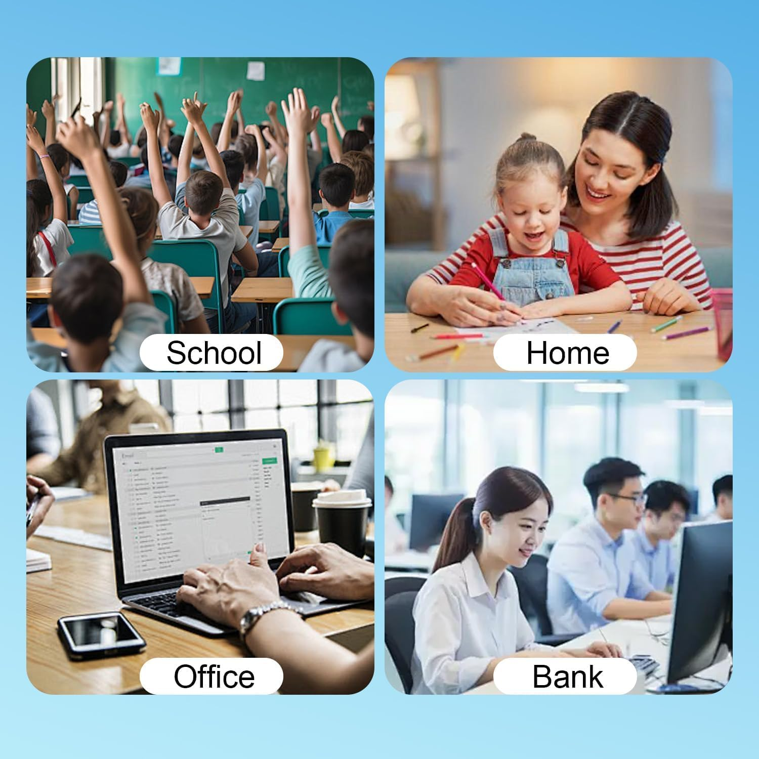 67XL Ink Cartridge Black and Color Combo Pack Replacement for HP Ink 67 67XL for 2700 2722E 2723E 2755E 2800E 2820E 4100E 4155E 6034E 6400 6055 6420E 6052 6455E 6458 6475 Printer(1 Black 1 Tri-Color) image number 2