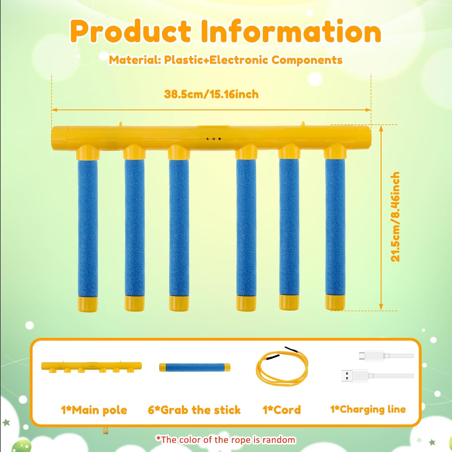 Catching Sticks Game, Reflex Challenge Game,Falling Sticks Reaction Training Toy,Interactive Drop Stick Game,3 Adjustable Speed Drop Sticks Toy,Hand Eye Coordination Game for Kids Adults Home (Blue) image number 4