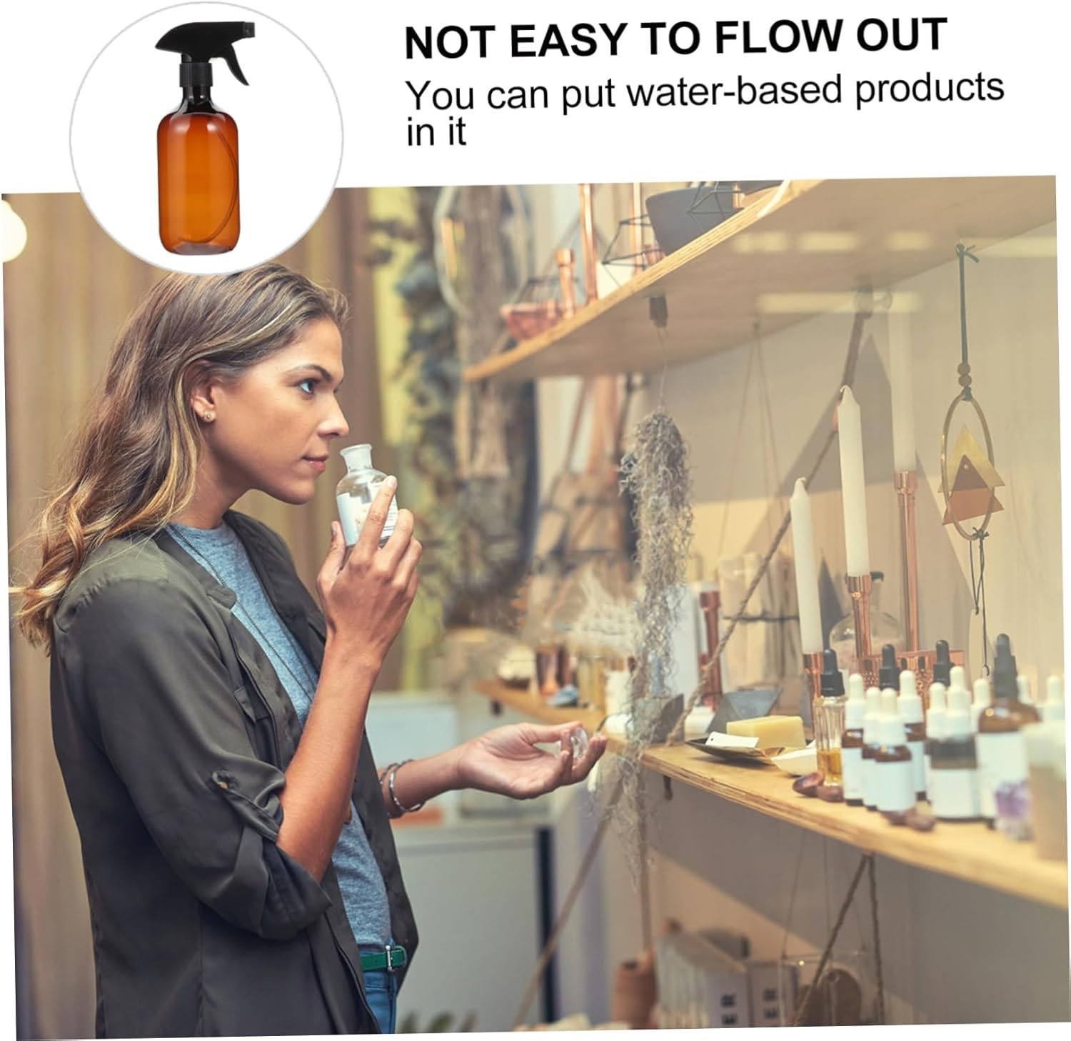 PLAFOPE 4 Pcs Refillable Spray Bottles for Essential Oils Hair Care and Versatile Mist and Stream Sprayer with Clear Measurement Markings image number 5