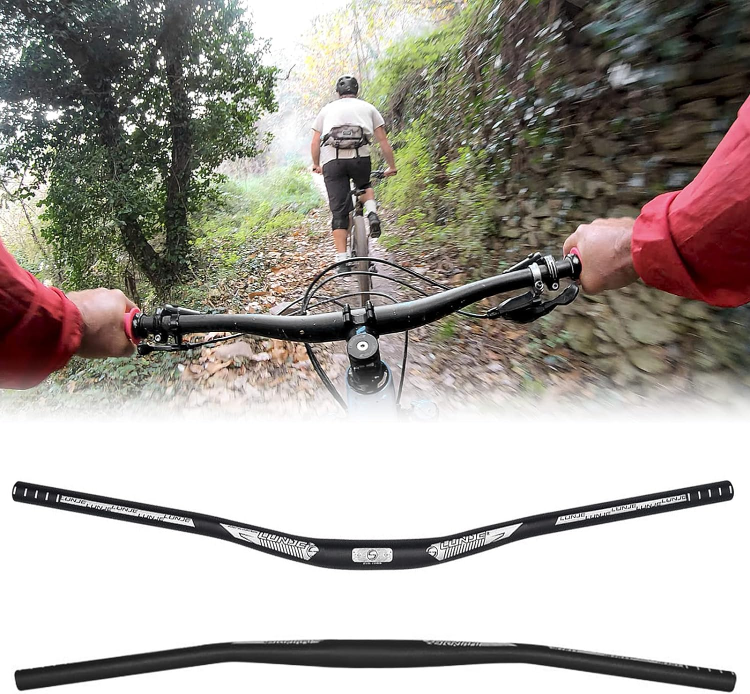 31.8X780Mm Bicycle Handlebar - Cycling Aluminium Alloy MTB Extra Long Riser Bar image number 6