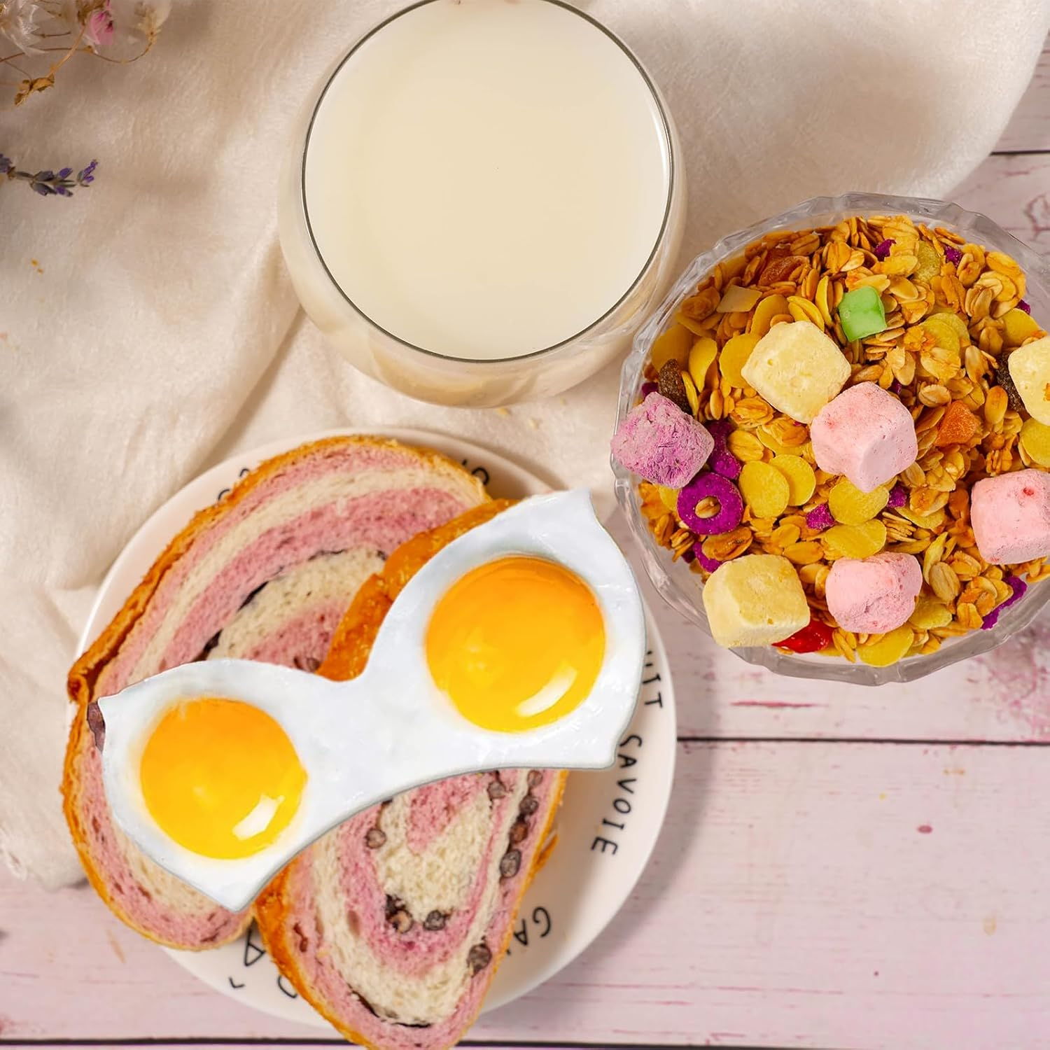 Mineens 2PCS Funny Egg Fryer &ndash; Stainless Steel Cooking Ring with Retractable Handle,Non-Stick DIY Egg Fried Mould for Pancakes, Omelettes & Muffins,Creative Kitchen Tool, Easy to Clean & Reusable image number 5