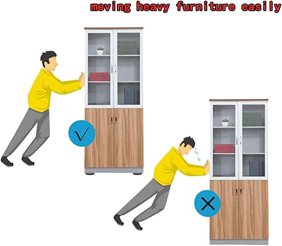 Furniture Sliders for Carpet and Hardwood Floors Adhesive Furniture Glides Self-Stick Furniture Sliders Pads (16, Round25Mm) image number 1