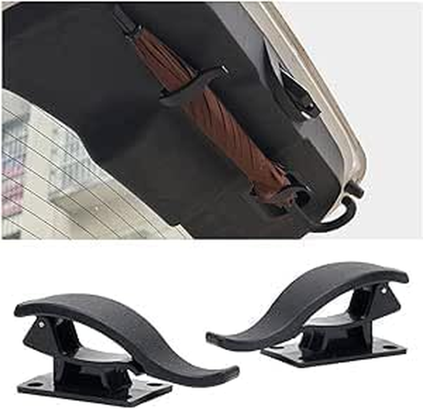 2Pcs Car Umbrella Holder Set - Multifunctional Car Boot Hanging Storage Hooks for Umbrellas, Bags & Fishing Rods, Universal for Cars/Suvs/Trucks, Drill-Free