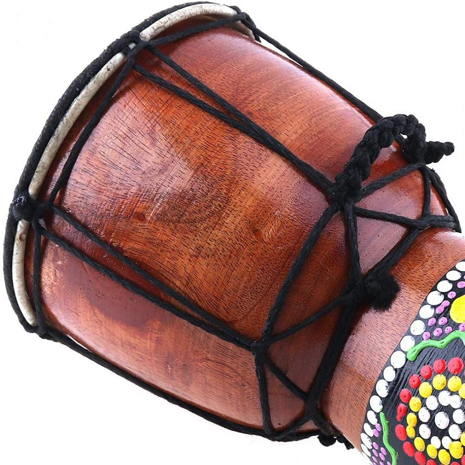 ACAGALA 6In African Djembe Drum Hand-Carved Solid-Wood Goat-Skin Traditional African Musical Instrument image number 6
