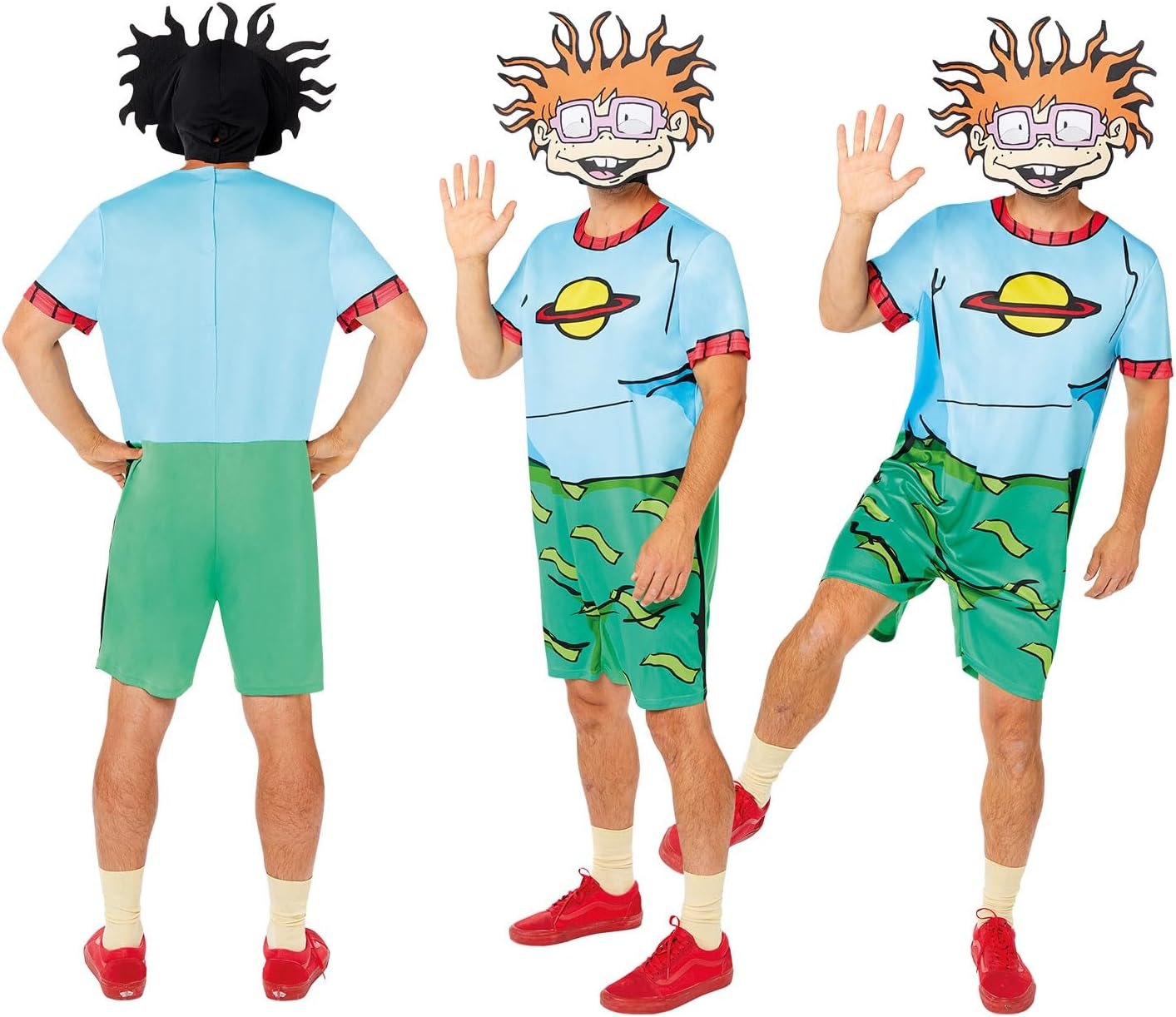 Amscan Rugrats Chuckie Men'S Costume, Medium image number 2