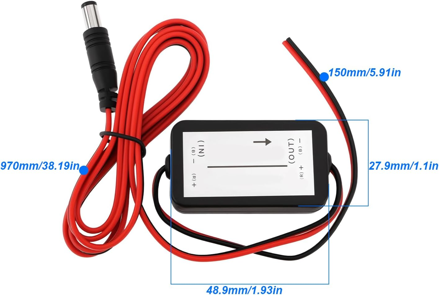 Be in Your Mind 2X 12V Car Reversing Camera Rectifier Compatible with VW Compatible with Mercedes-Benz Compatible with Ford image number 3
