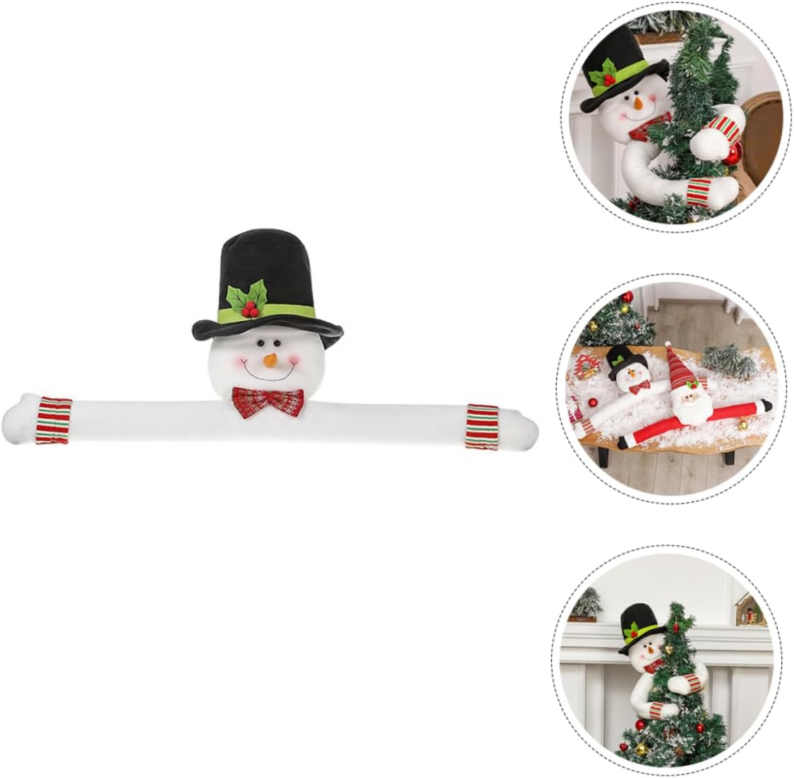 Christmas Tree Topper Snowman Hugging Decoration for Festive Home Atmosphere Unique Xmas Ornament for Holiday Parties Christmas Decor Accessory image number 5