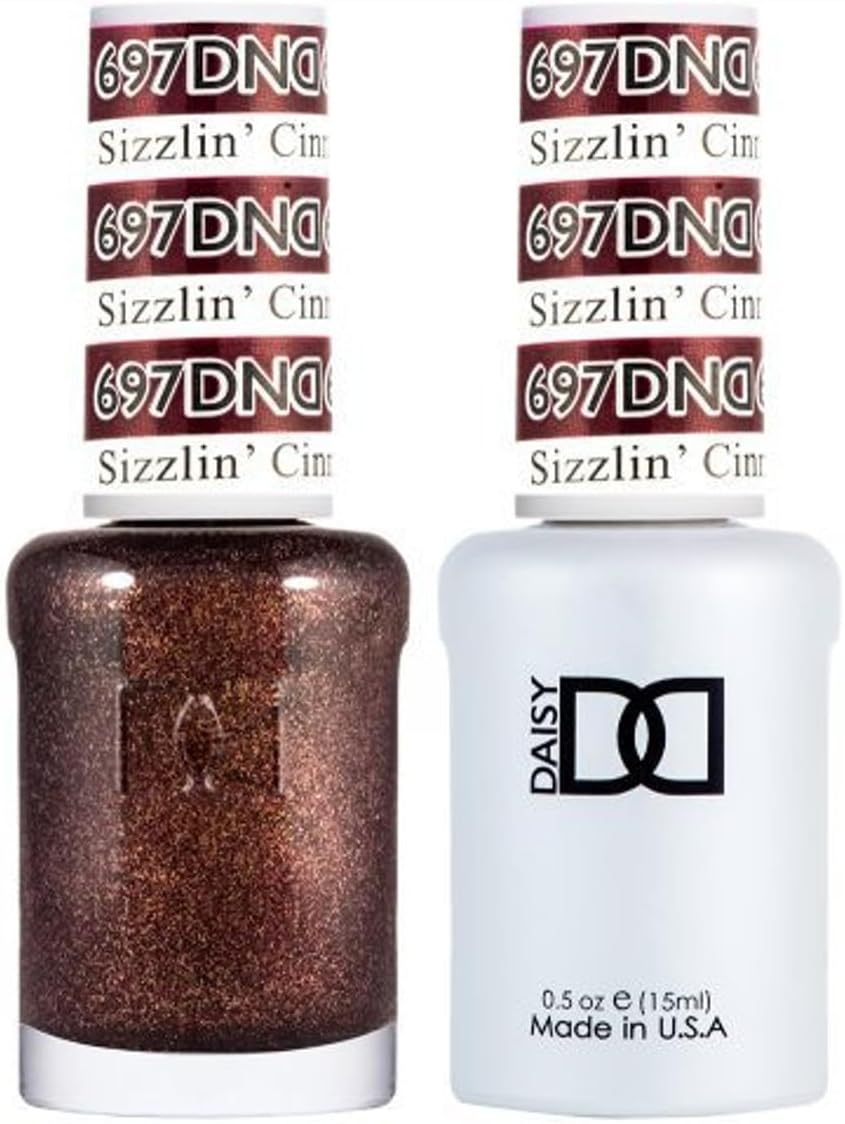 DND 697 Sizzlin Cinnamon - Daisy Collection Gel & Lacquer Duo 15Ml