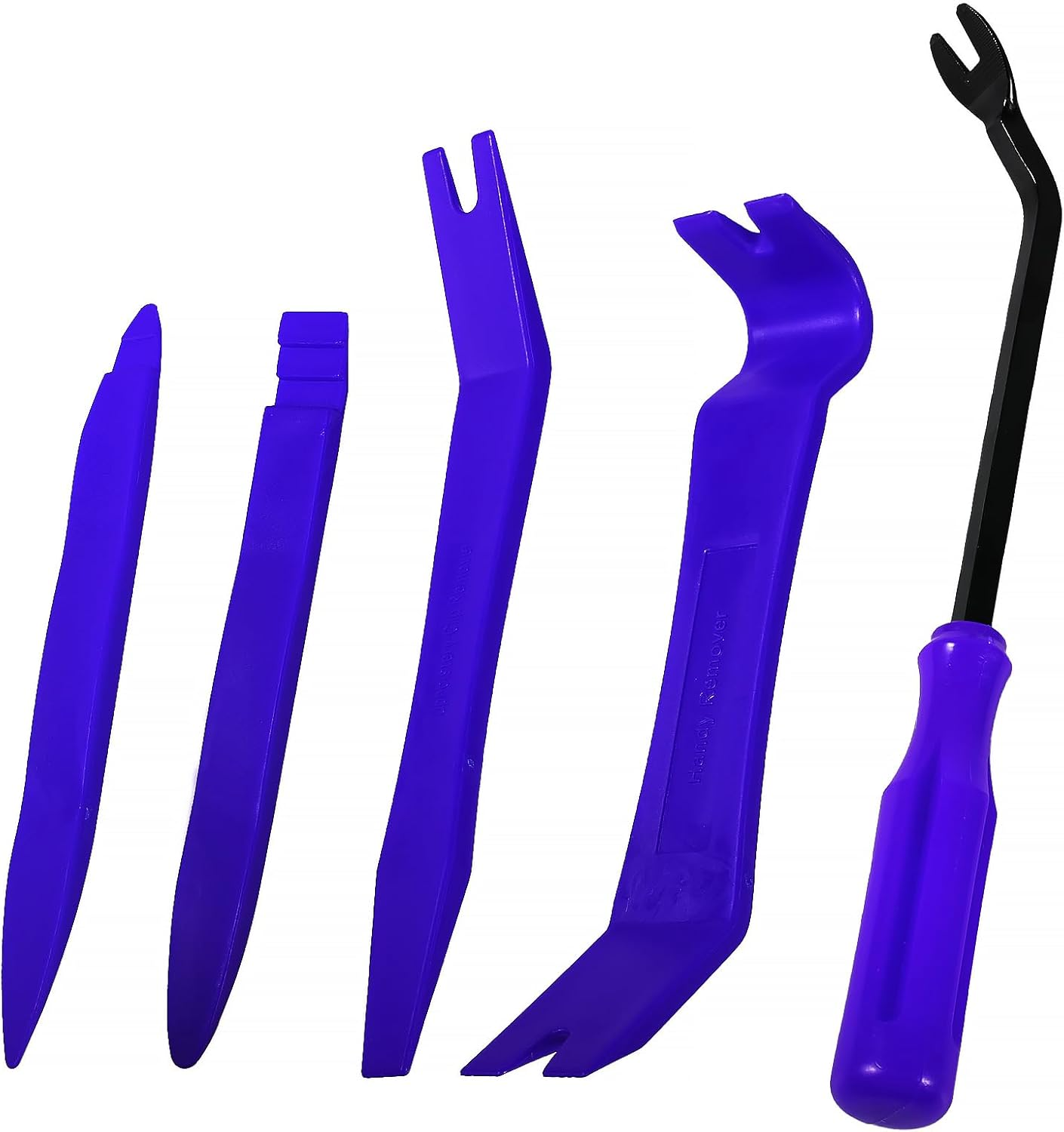 DIANN Auto Trim Removal Tool Set 5Pcs Plastic Pry Tool Kit Auto Trim Tool Prying Tool Car Door Panel Clip Revmoal Tool Fasteners Remover Blue (Blue)