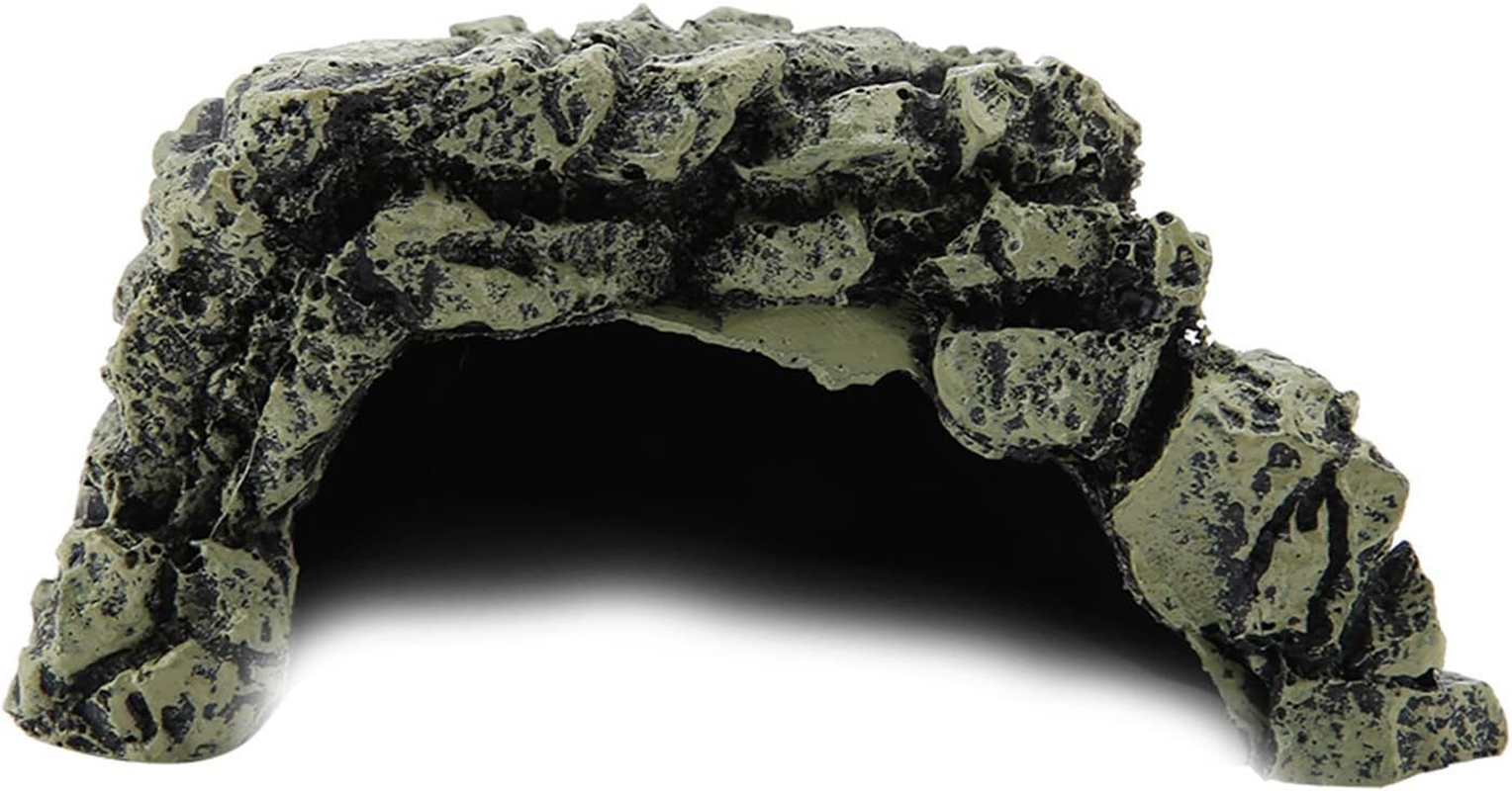 Aquarium Hideaway Rock Cave for Aquatic Pets to Breed,Aquarium Decorations Fish Hideout House,Small Decor Rocks for Betta Turtles Aquatic Reptile Pets