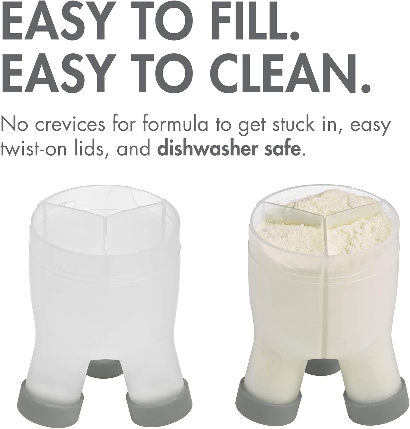 Boon&reg; Tripod&reg; Formula Container + Mix Silicone Formula Mixer