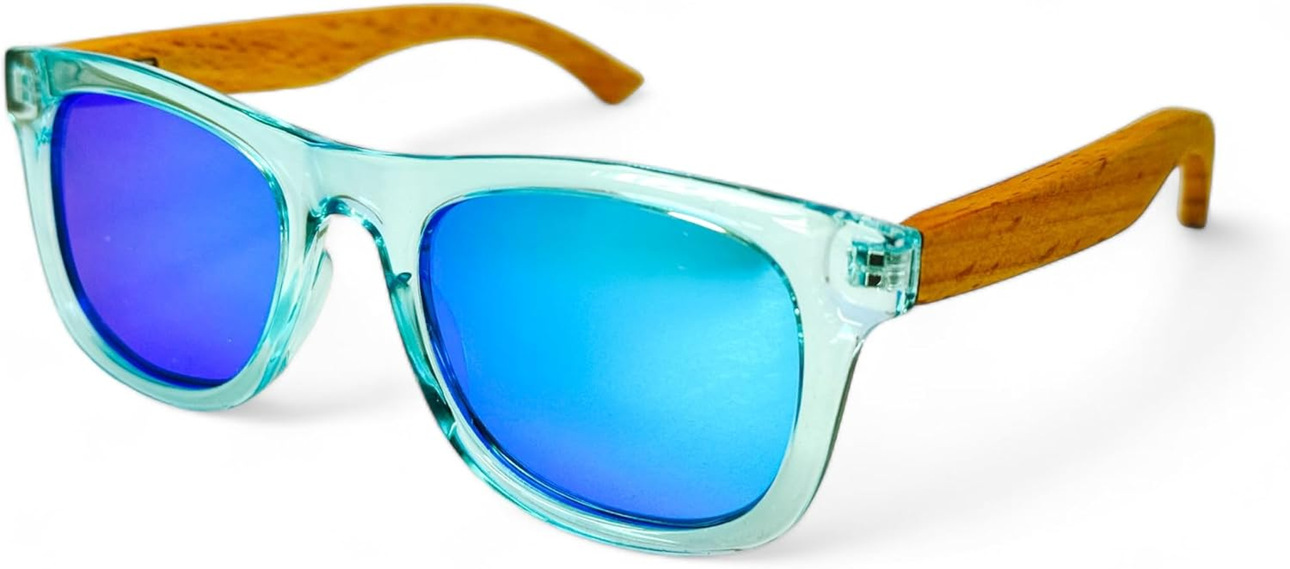 Sun Valley Kids Polarized Sunglasses Wood Frame Mirrored for Boys & Girls with UV Protection