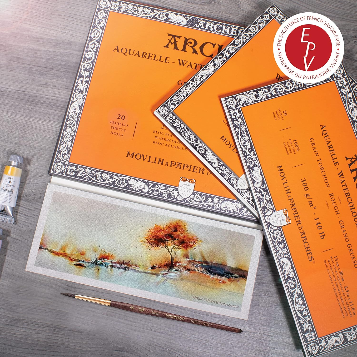 Arches Watercolor Paper Block, Rough, 12" X 16", 140 Pound image number 3