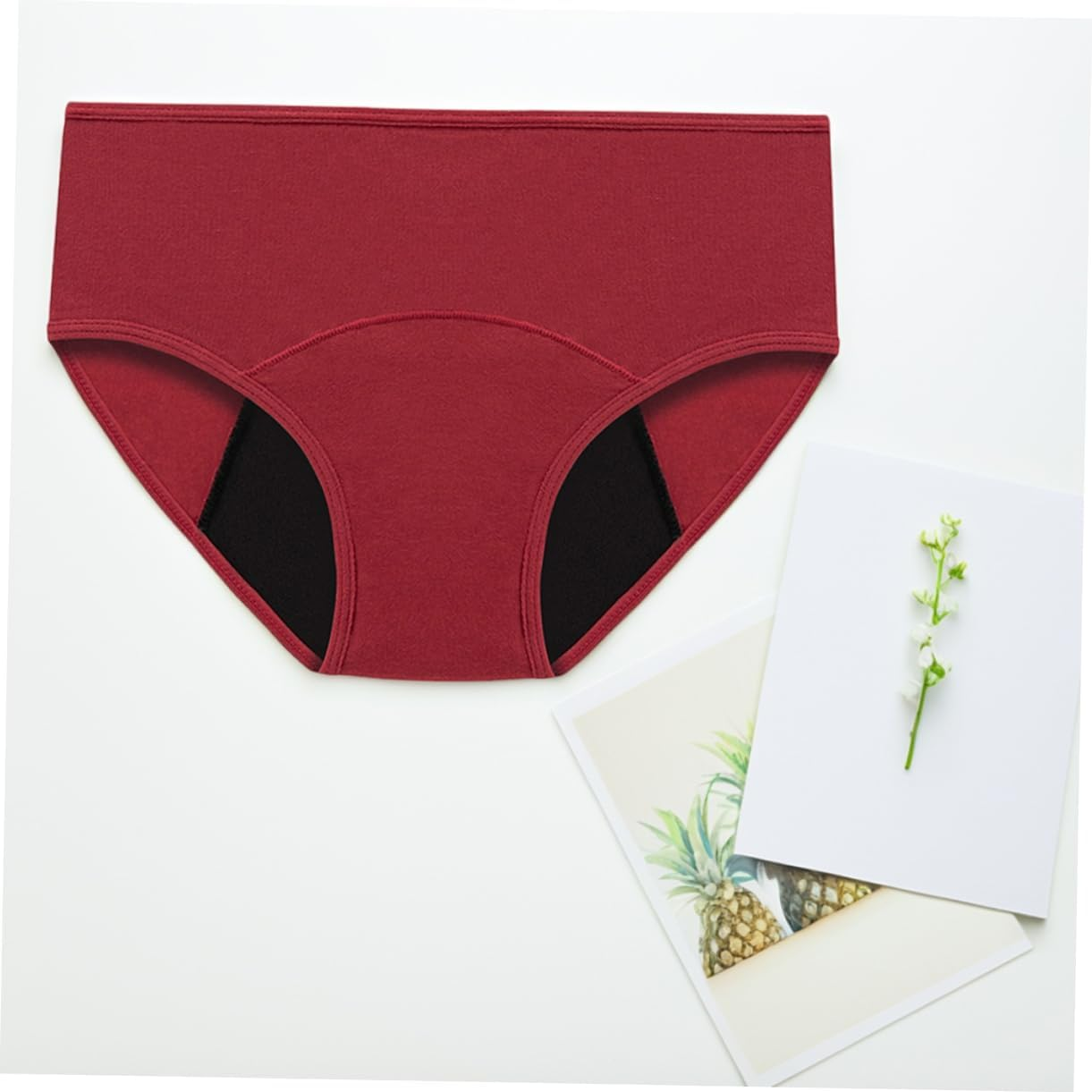 Ipetboom 3Pcs Comfortable Women'S Menstrual Panties Absorbent Postpartum Briefs for Leak Protection image number 3