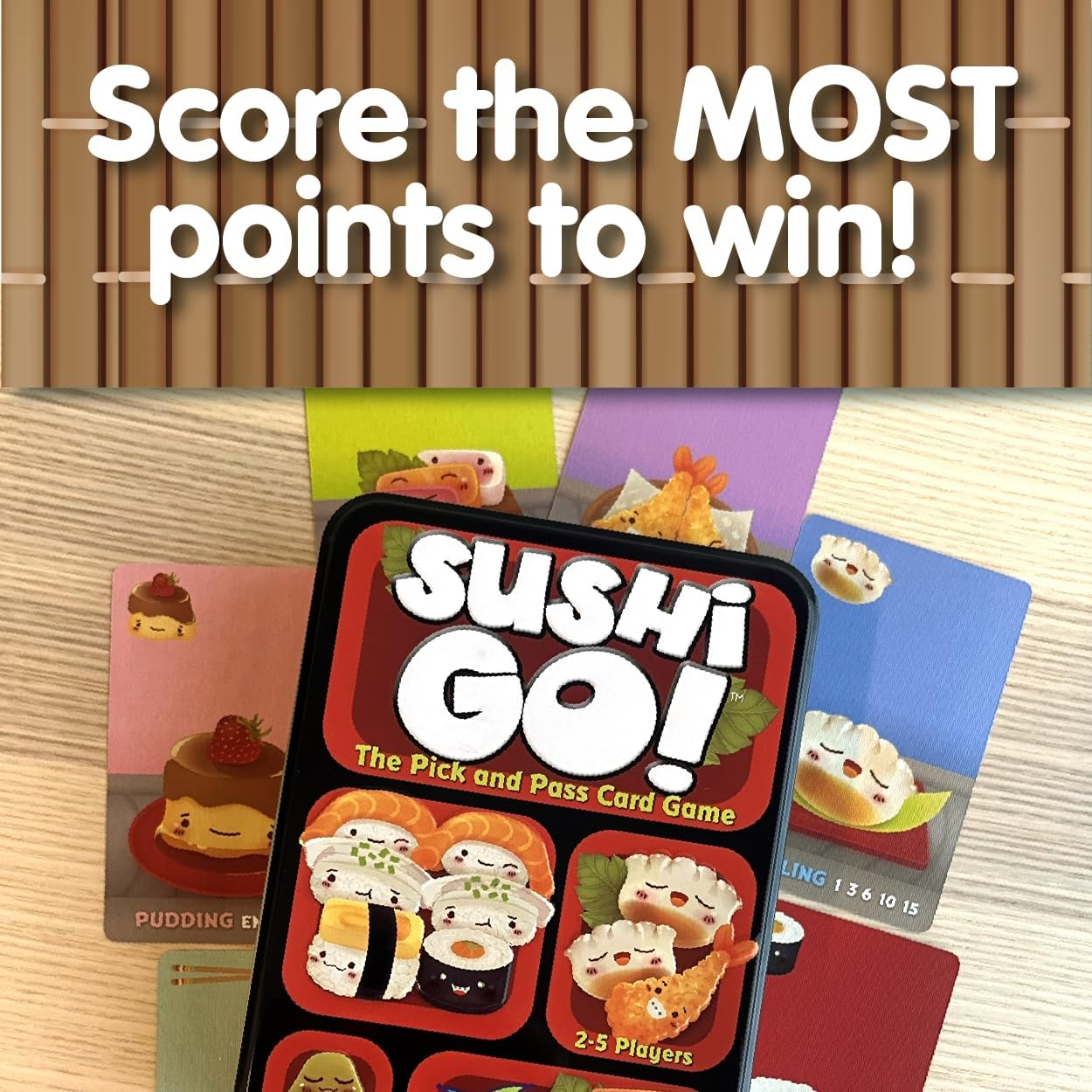 Gamewright Sushi Go Card Game, Multi-Colored, 1 Pack image number 4