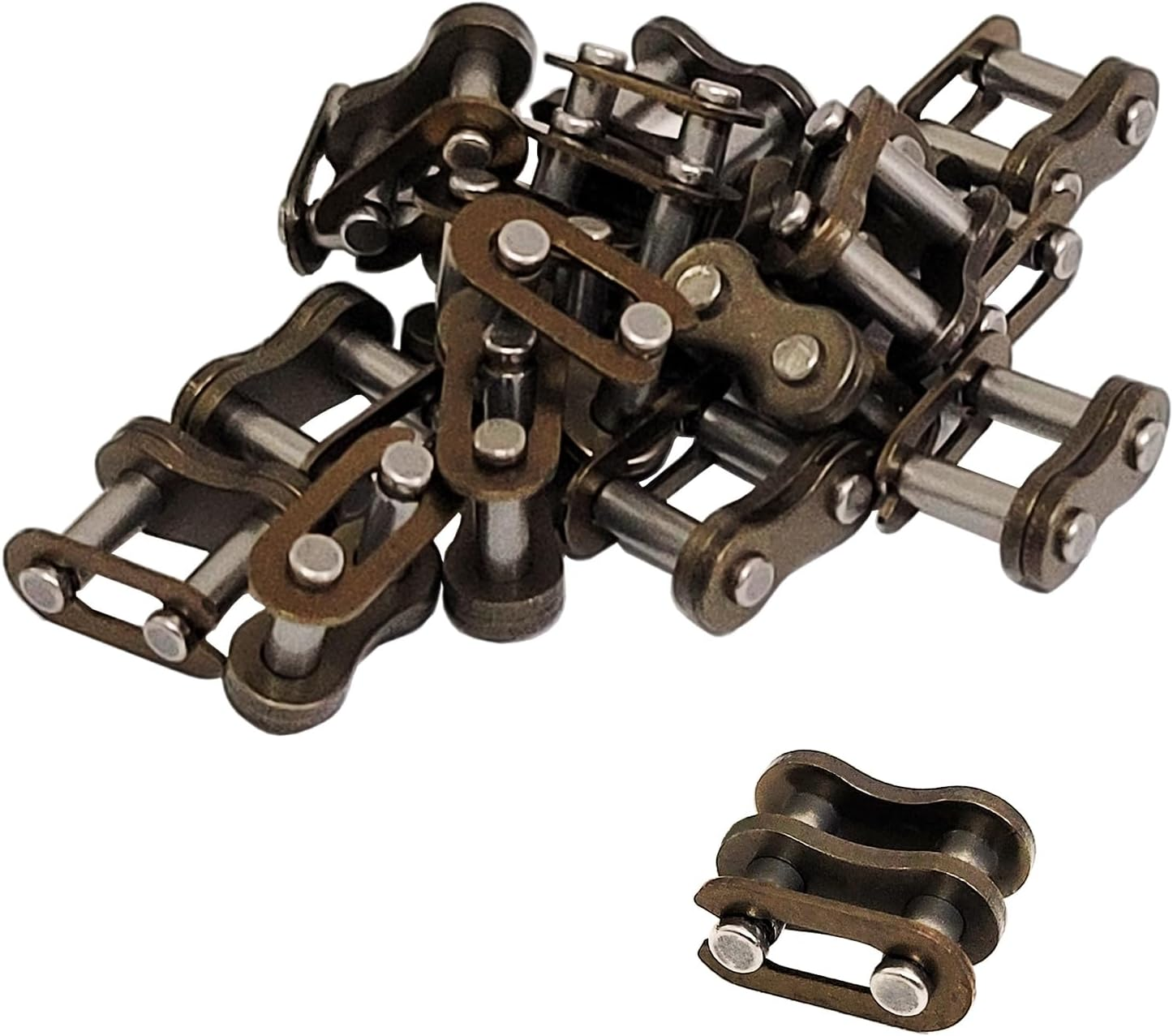 20PCS Motorcycle 25H Chain Master Link Chain Connecting Link Steel Chain Link Roller Chain Connecting Links Replacement Repair Parts