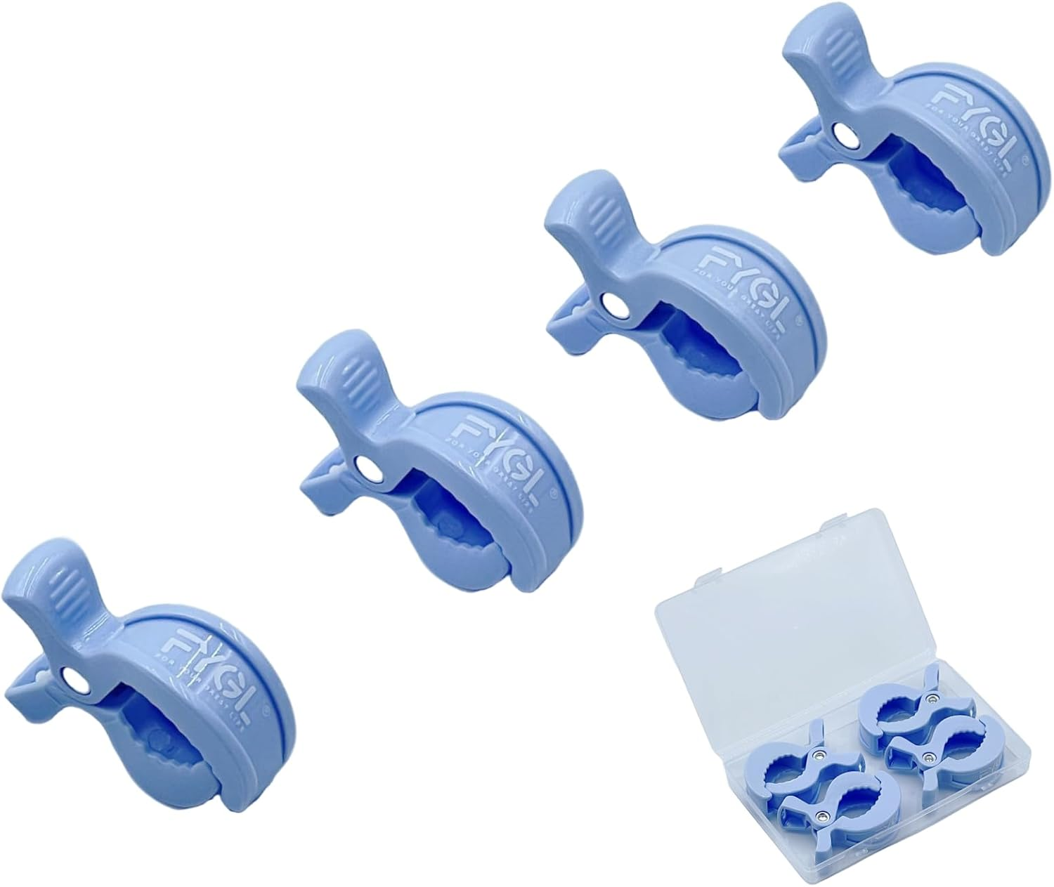 Universal Stroller Clips | 4PCS Multiuse Fasteners for Pram Toys, Sun Shades, and Blankets - Mix Colors