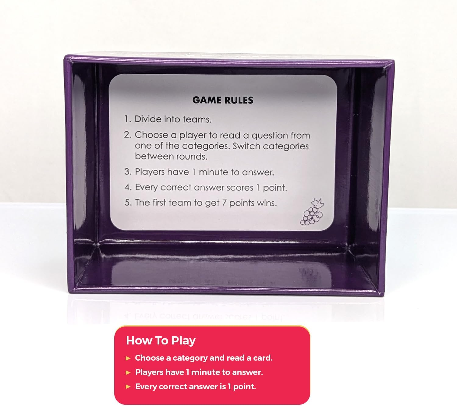 Taste the Grapes Trivia Card Game - Expand Your Vino Knowledge and Enjoy the Couples Card Games for Adults or Give the Ideal Vino Lover Gift! 150 Cards with 4 Categories. image number 4