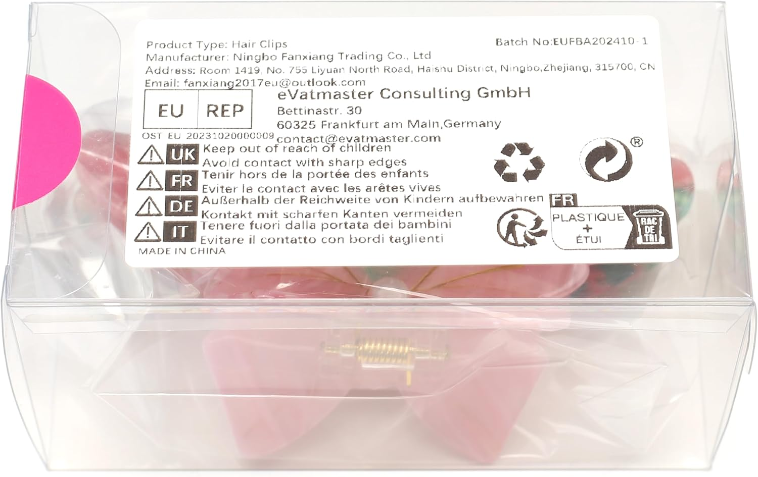 Qingoo Large Green Cellulose Acetate Bow Hair Clip Beautiful Hair Clip Women'S Hair Accessories Headdress Elegant Hair Accessory Long Hair 1 Piece (11 X 4.7 Cm, Light Green) - Hellgr&uuml;n image number 5