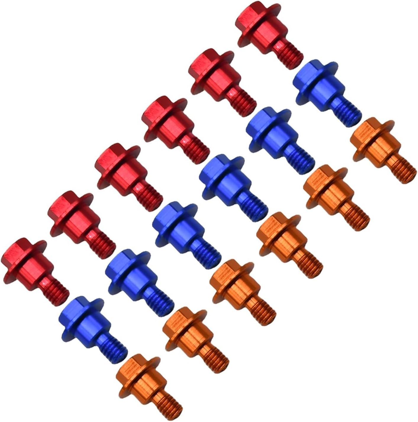 JNLZXDZSW Front Fork Guard Bolt Screw SX SX-F XC XC-F EXC EXC-F XC-W XCF-W EX EC 125 250 300 350 450 500 CC 2000-2023(Blue) - Blue image number 3