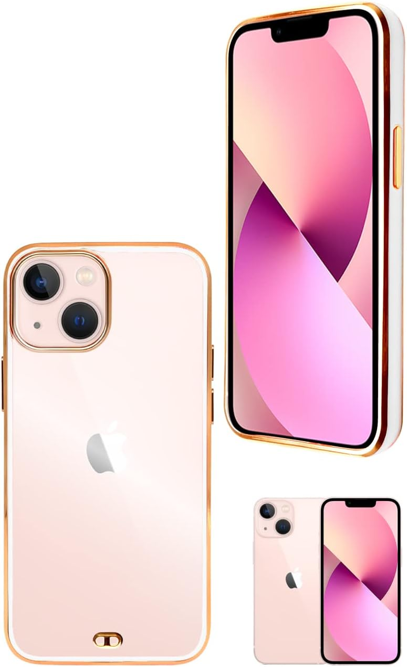 SIZUKA Will Case Cover for Iphone 13 Mini Side Plating Plating 2 Clear Case White image number 3