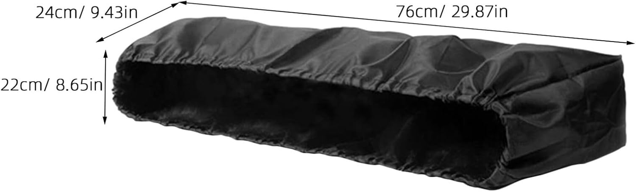 TIDTALEO Oxford Patio Heater Cover Compact Portable Outdoor Heater Protector with Elastic Drawstring for Wind and Rain Resistance Black image number 2