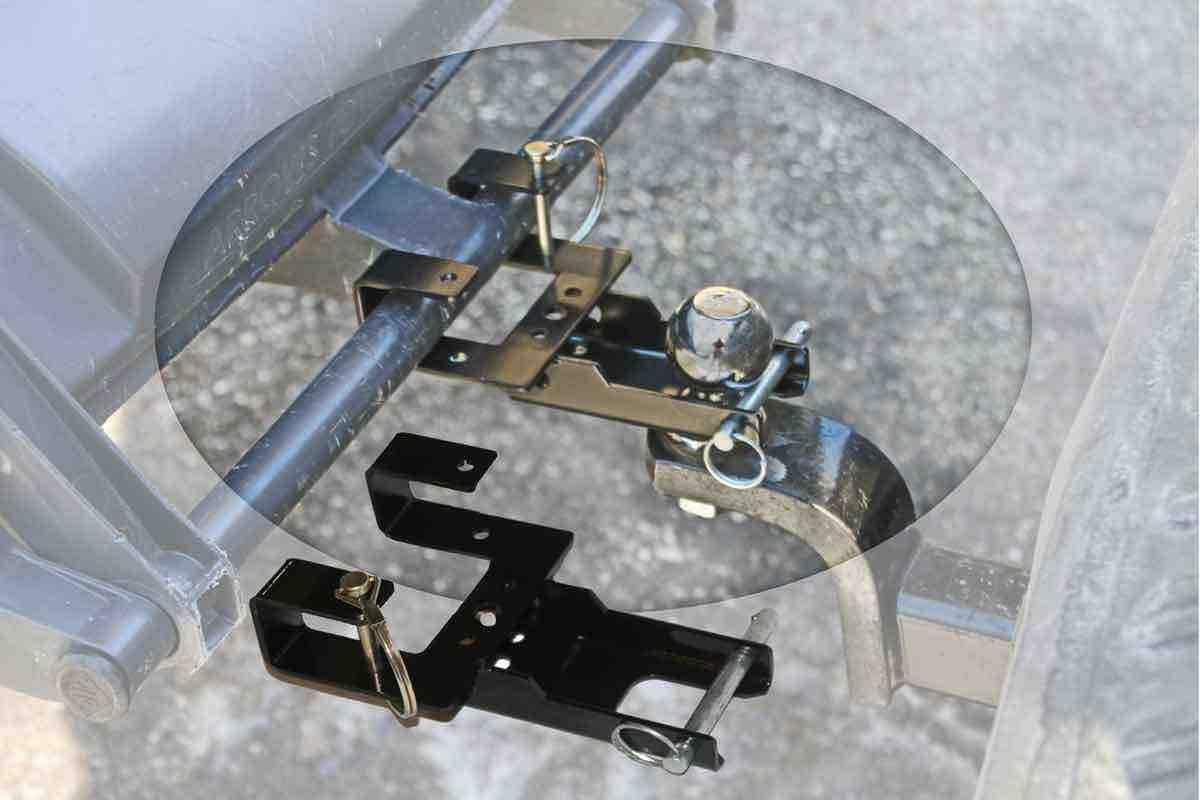 Garbage Commander Combo Hitch, Haul Pin Hitch, Handled Lawn and Garden Equipment, or Wheeled Garbage Cans