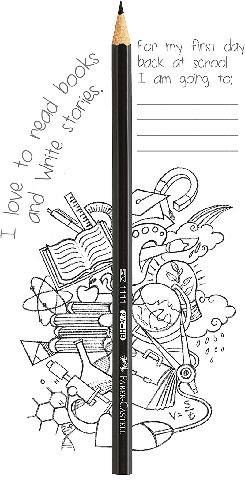Faber-Castell Graphite Pencil 1111 HB, Pack of 12, (12-111100) image number 6