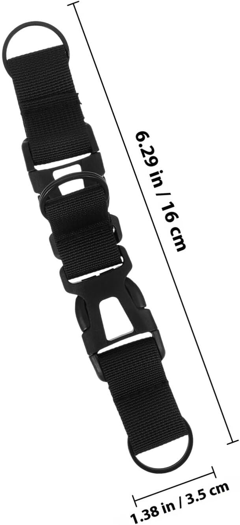 Outdoor Fanny Pack Adjustable Strap Multi-Function Luggage Carrying Clip Buckle Portable Bag Buckles for Travel Suitcase and Satchel Bag image number 3