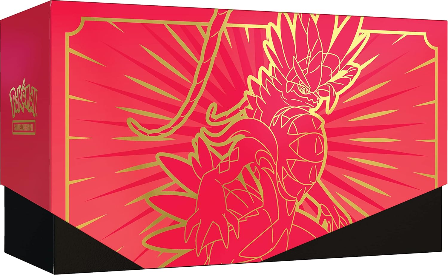 Pok&eacute;mon - Trading Card Game: Top Trainer Box Crimson & Purple (Koraidon) (9 Booster Packs & Premium Accessories) - Coraidon image number 5